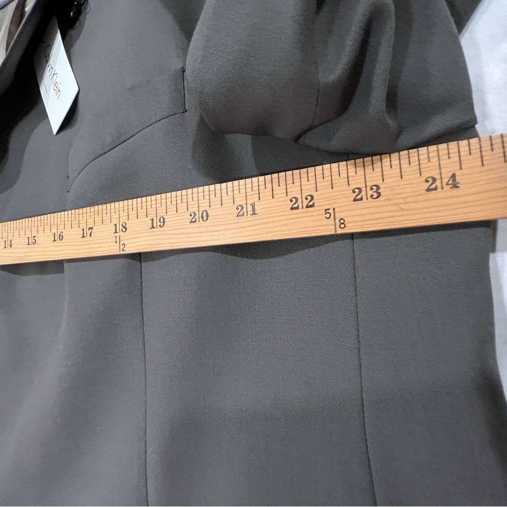 Calvin Klein Men Size 48R Suit Jacket Taupe 100% Wool Dry Clean Contemporary NWT - Picture 15 of 16